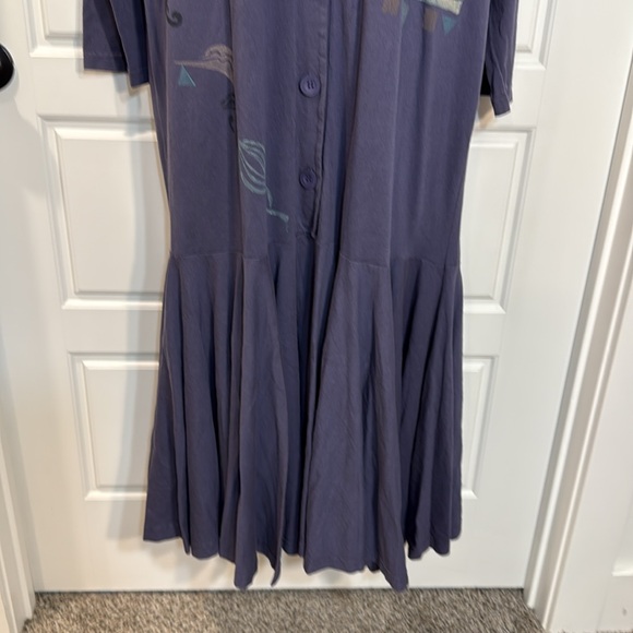 Vintage Bluefish Maxi swing dress size 1 fits 10/12 NWOT - Picture 3 of 12